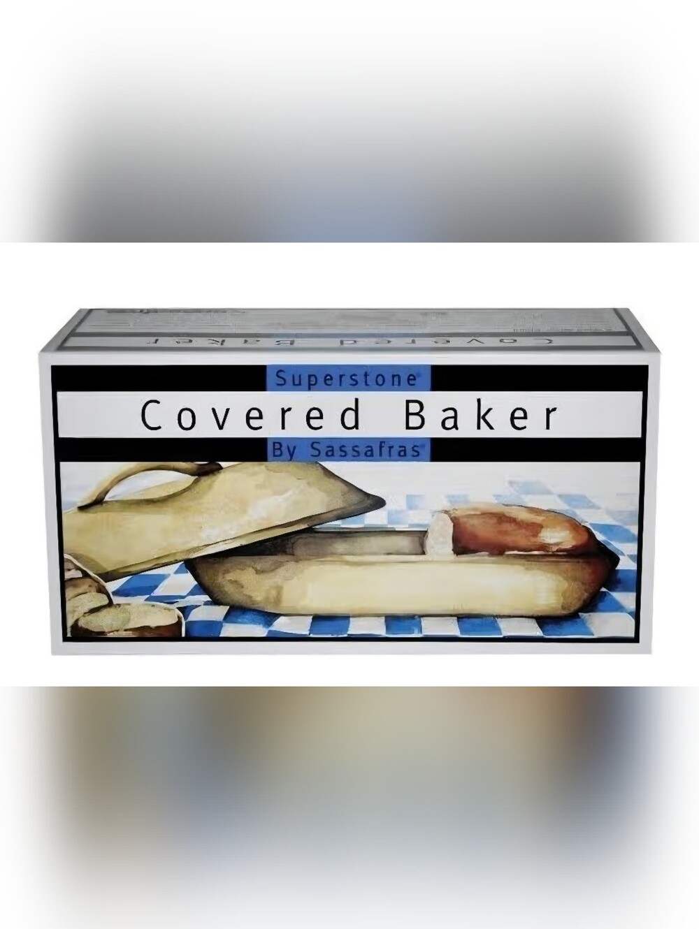 Ceramic Bread Baker with Lid In Bisque - Picture 2 of 6